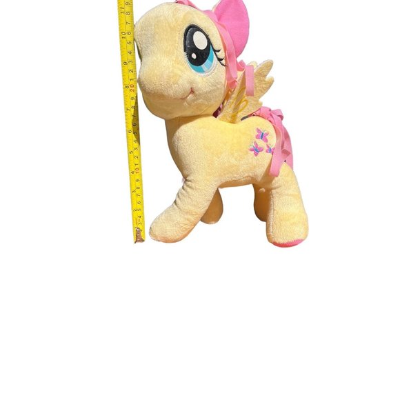 2013 Fluttershy Butterfly Yellow My Little Pony Plush 11" Stuffed Animal Pink - Picture 8 of 8